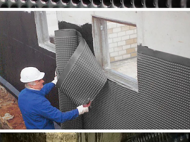 Produktionslinje til produktion af plastik 2m 3m 4m 5m Dimple PE HDPE vandafløbsbræt
